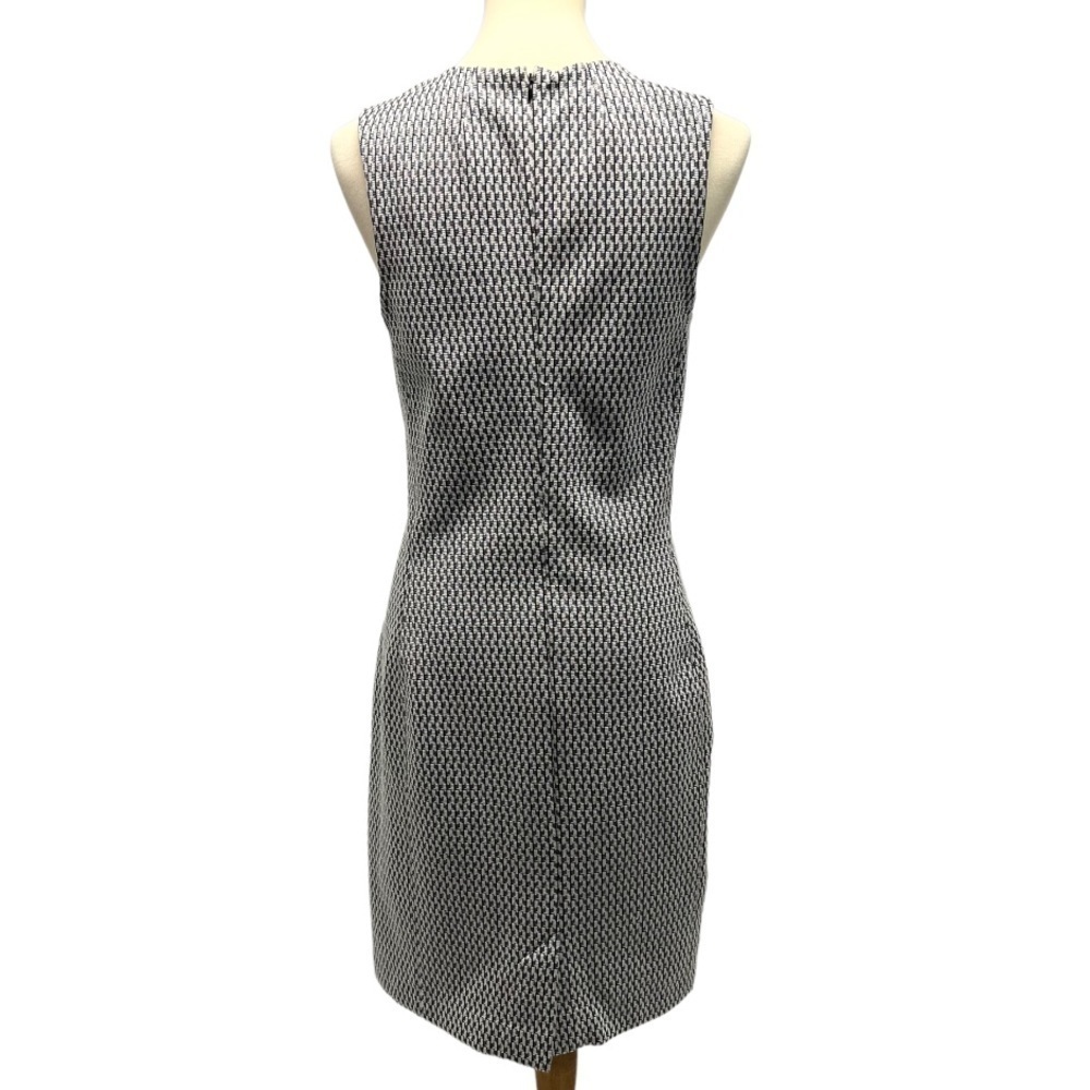 Theory Gray Print Professional Career A-Line Dress Size 10 - Picture 5 of 10